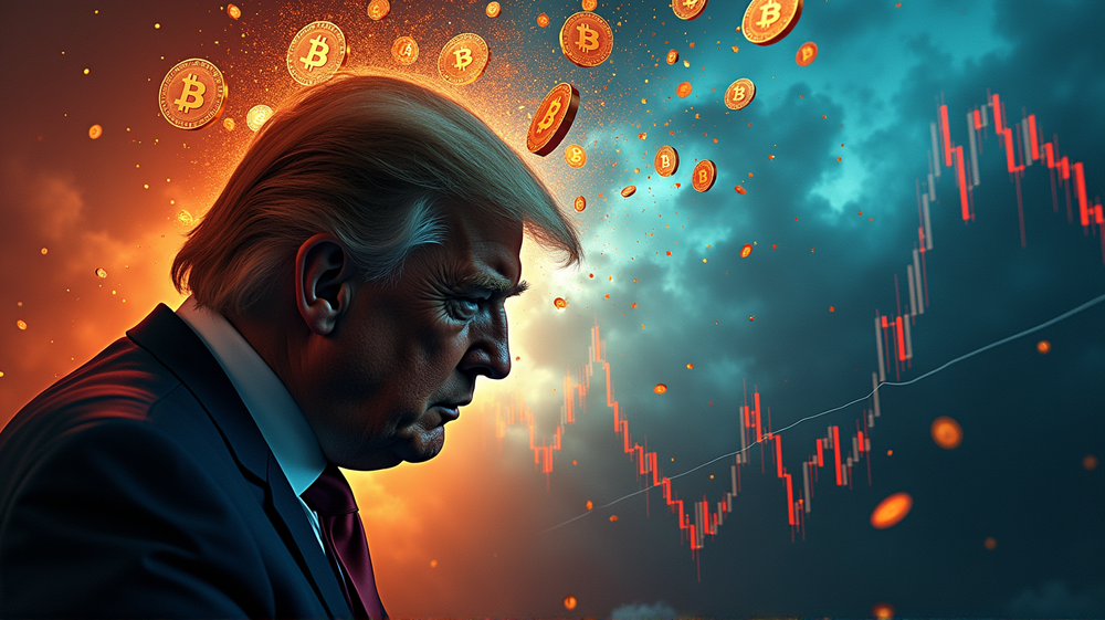 Market Tumult: Bitcoin Tumbles Amid Trump's Bold Tariff Call