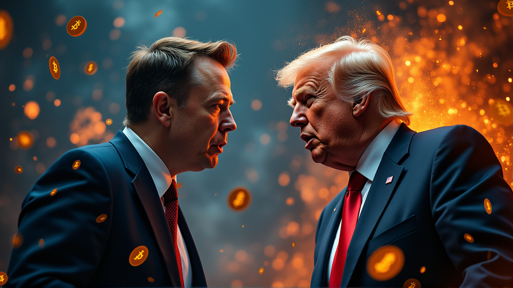 Crypto Markets Sway as Trump-Musk Clash Reaches New Heights