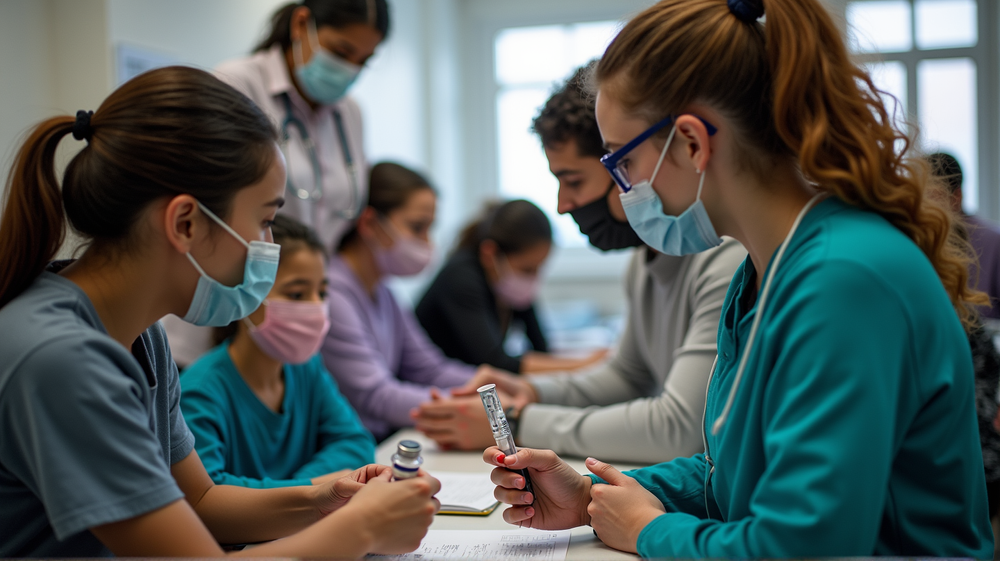 Future Healthcare Heroes: Nursing Students Step Up at Flu Clinics
