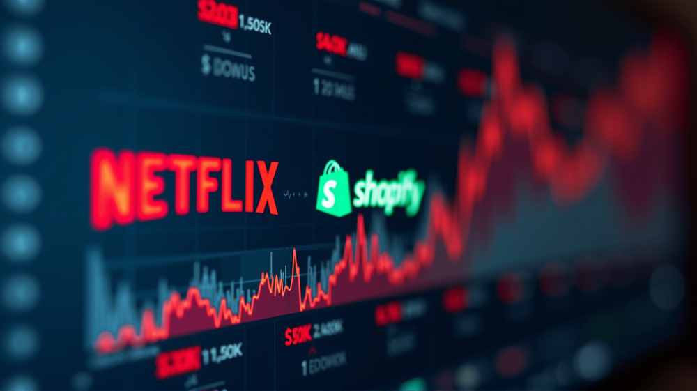 Strategic Stock Investments: Netflix and Shopify Shine Bright