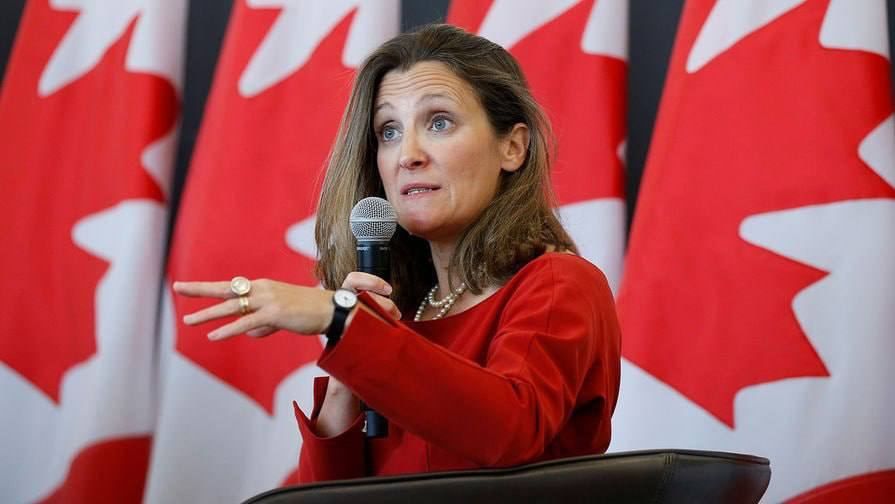 G20 cannot function effectively as long as Russia remains a member, Canadian Finance Minister Chrystia Freeland