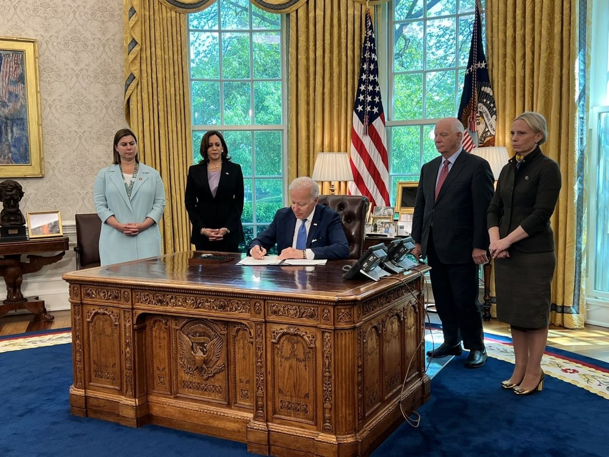 Biden signs a historic document - the second Lend-Lease in U.S. history.